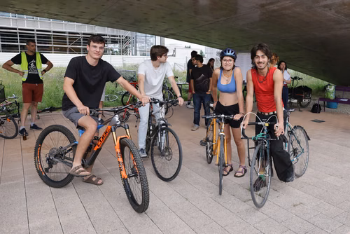 Festive event at the closing of Bike to Work 