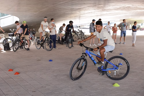 Festive event at the closing of Bike to Work 
