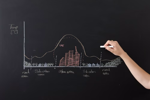 SÉRIE D’ÉTÉ – Projet de master (7). Dans le cadre de leur master en ingénierie de l’environnement, deux étudiantes ont mené un travail minutieux sur les zones urbaines densément construites, dont la configuration favorise les fortes élévations de température lors de canicules, mettant en danger une partie de la population. Kavan Javanroodi et Clara Gualtieri.