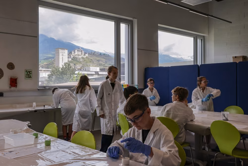Destiné aux jeunes filles et garçons de sept à seize ans, il propose une approche pédagogique active et ludique qui éveille l’intérêt pour les sciences et pour les technologies. Ce, grâce à un partenariat avec UBS et la collaboration entre le Service de promotion des sciences de l’EPFL, l’EPFL Valais Wallis et le Canton du Valais. Canton du Valais  NCCR Catalysis, pôle de recherche du fonds national Suisse