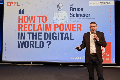 Bruce Schneier is an internationally renowned authority on technology and security with a level-headed, must-hear message for any audience concerned about our digital security and privacy.