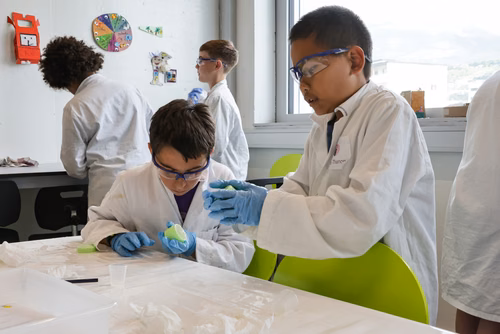 Destiné aux jeunes filles et garçons de sept à seize ans, il propose une approche pédagogique active et ludique qui éveille l’intérêt pour les sciences et pour les technologies. Ce, grâce à un partenariat avec UBS et la collaboration entre le Service de promotion des sciences de l’EPFL, l’EPFL Valais Wallis et le Canton du Valais. Canton du Valais  NCCR Catalysis, pôle de recherche du fonds national Suisse