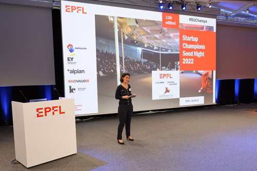 Co-organized by EPFL Alumni, EPFL Vice Presidency for Innovation & venturelab, the Startup Champions Seed Night is an annual startup conference & pitch competition bringing together the most promising entrepreneurs from EPFL and the rest of Switzerland, angel investors, mentors, industry leaders and local researchers and student.