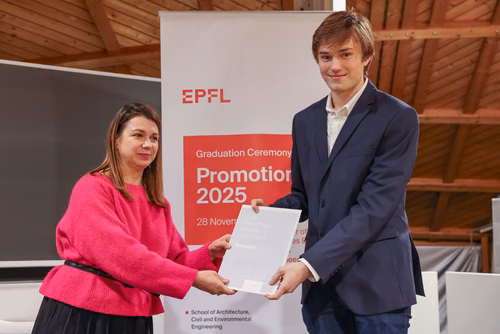 Remise de Diplômes Bachelor EPFL 2025 à la section de Génie Civil 