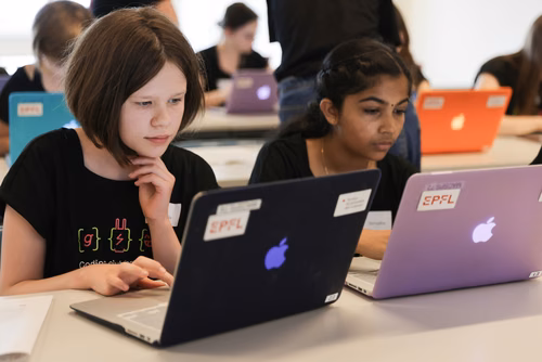 Le Meet up national annuel du Coding club des filles sur le campus de l’EPFL