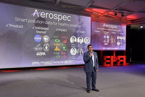 13th edition of the Startup Champions Seed Night 2024 at the Rolex Forum at EPFL.