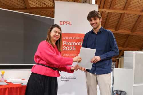 Remise de Diplômes Bachelor EPFL 2025 à la section de Génie Civil 