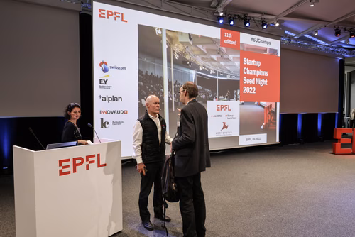 Co-organized by EPFL Alumni, EPFL Vice Presidency for Innovation & venturelab, the Startup Champions Seed Night is an annual startup conference & pitch competition bringing together the most promising entrepreneurs from EPFL and the rest of Switzerland, angel investors, mentors, industry leaders and local researchers and student.