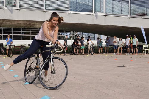 Festive event at the closing of Bike to Work 