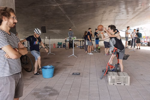 Festive event at the closing of Bike to Work 