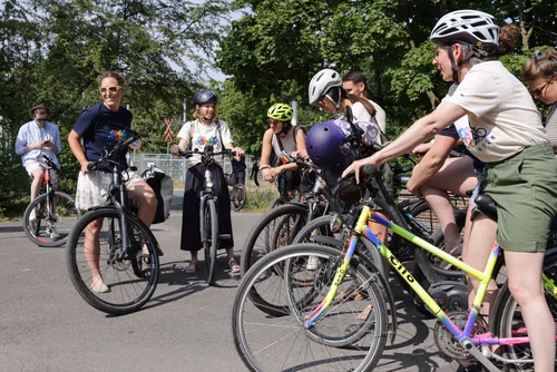 Festive event at the closing of Bike to Work 