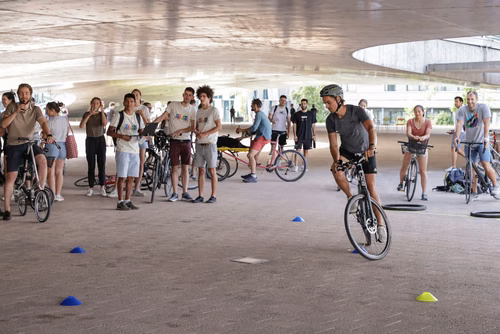 Festive event at the closing of Bike to Work 