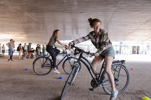 Festive event at the closing of Bike to Work 