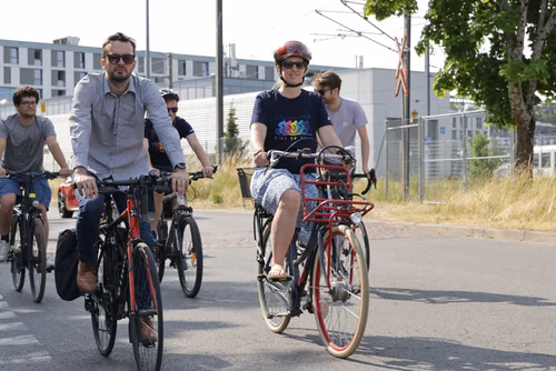 Festive event at the closing of Bike to Work 