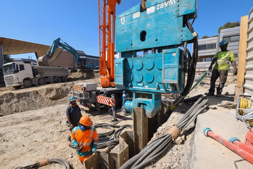 Chantier Double Deck, Démolition et terrassement 