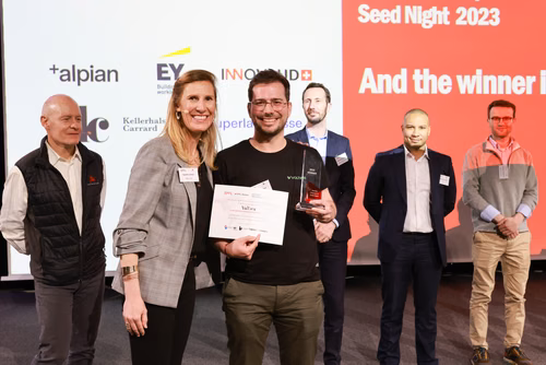 12th edition of the Startup Champions Seed Night 2023 at the Rolex Forum at EPFL