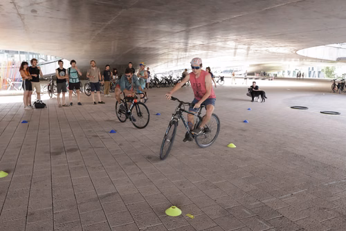 Festive event at the closing of Bike to Work 