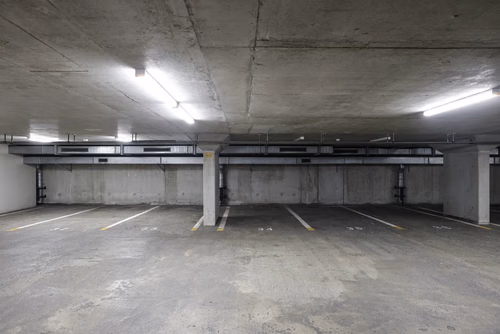 Parking Esplanade, Abris PC, déchèterie