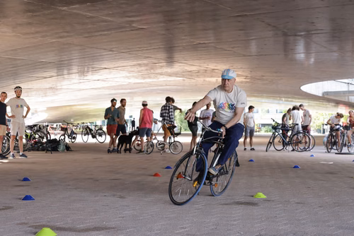 Festive event at the closing of Bike to Work 
