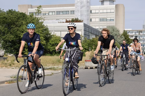 Festive event at the closing of Bike to Work 