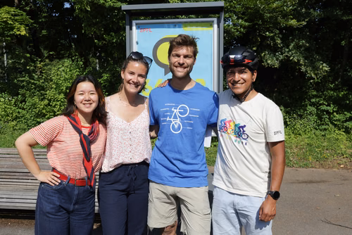 Festive event at the closing of Bike to Work 