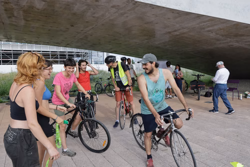 Festive event at the closing of Bike to Work 