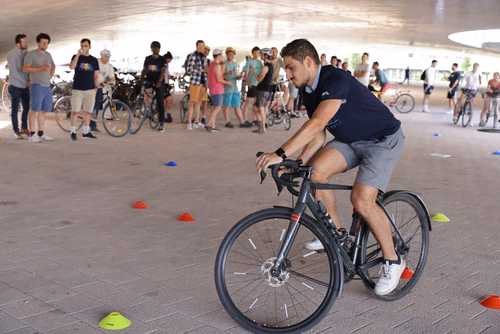 Festive event at the closing of Bike to Work 
