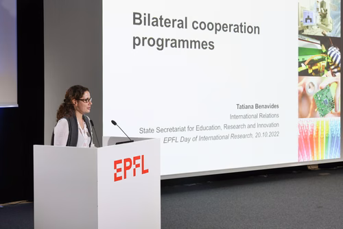 EPFL Day of International Research, co-hosted by International Affairs and the Research Office’s International funding team.