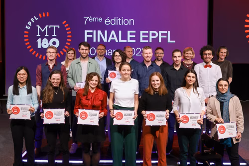 The 14 PhD Students finalists of the competition My Thesis in 180 seconds (MT180)  present their research in simple, straightforward terms in 3 minutes exactly, in English or in French, using humour, metaphores and examples.