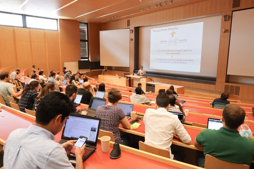 The summer school covers broad topics related to Edge AI. You will learn about designing Edge AI algorithms, systems, and applications. We cover efficiency and performance aspects, co-design of algorithms and hardware, as well as robustness and privacy aspects, federated learning, decentralization, different client topologies and custom neural network architectures, as well as sustainability and ethics aspects of Edge AI.