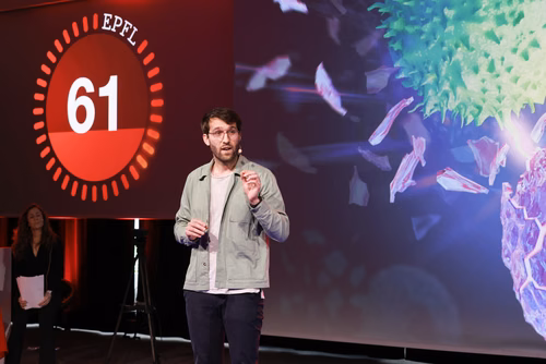 The 14 PhD Students finalists of the competition My Thesis in 180 seconds (MT180)  present their research in simple, straightforward terms in 3 minutes exactly, in English or in French, using humour, metaphores and examples.