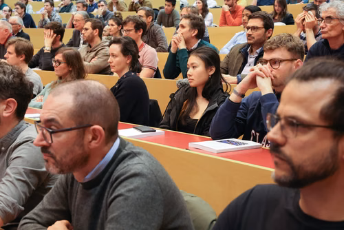 Introduction by Dean Katrin Beyer and Prof. Stephen Foster (President of the International Federation for Structural Concrete, fib). Lecture by Prof. Aurelio Muttoni, conclusion by Prof. Andreas Mortensen (EPFL Associate Vice President for Research).
