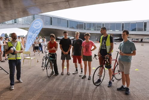 Festive event at the closing of Bike to Work 