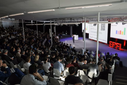 13th edition of the Startup Champions Seed Night 2024 at the Rolex Forum at EPFL.