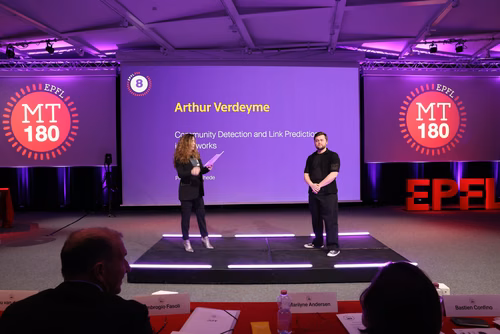 The 14 PhD Students finalists of the competition My Thesis in 180 seconds (MT180)  present their research in simple, straightforward terms in 3 minutes exactly, in English or in French, using humour, metaphores and examples.