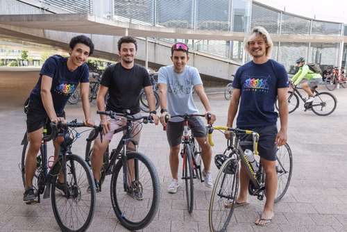 Festive event at the closing of Bike to Work 