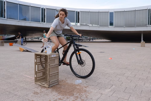 Festive event at the closing of Bike to Work 