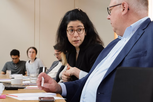 Visite du laboratoire de la prof. Tiffany Abitbol (Laboratoire des matériaux durables)  organisé par le Development Office, philanthropie