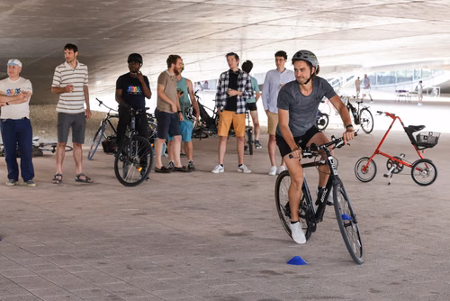 Festive event at the closing of Bike to Work 