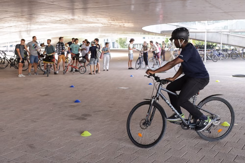 Festive event at the closing of Bike to Work 