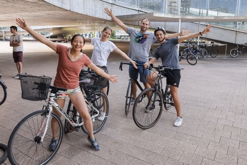 Festive event at the closing of Bike to Work 