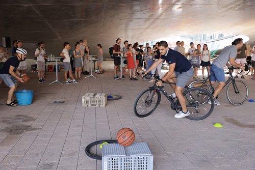 Festive event at the closing of Bike to Work 
