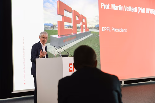 Campus Lecture with Christoph Aeschlimann, CEO of Swisscom, Alumni Award 2022 and EPFL alumnus: