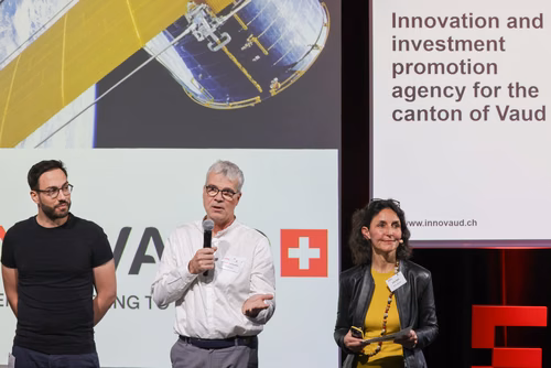 13th edition of the Startup Champions Seed Night 2024 at the Rolex Forum at EPFL.