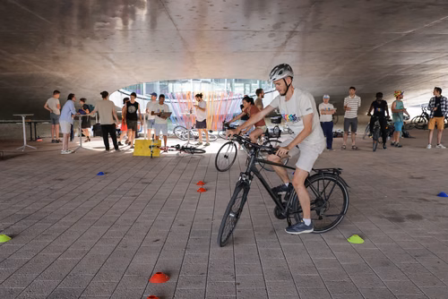 Festive event at the closing of Bike to Work 