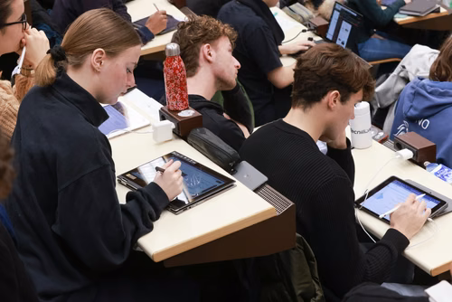 Students in auditorium