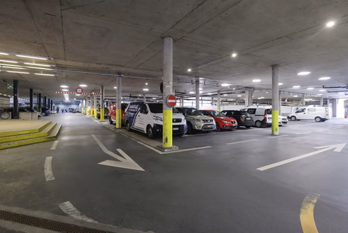 Parking Esplanade, Abris PC, déchèterie