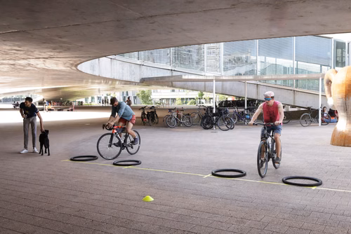 Festive event at the closing of Bike to Work 