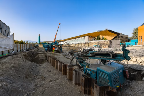 Chantier Double Deck / Démolition de l'Escalier sur l'Esplanade