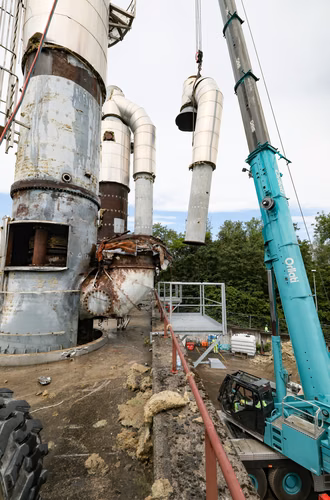 Démontage des cheminées